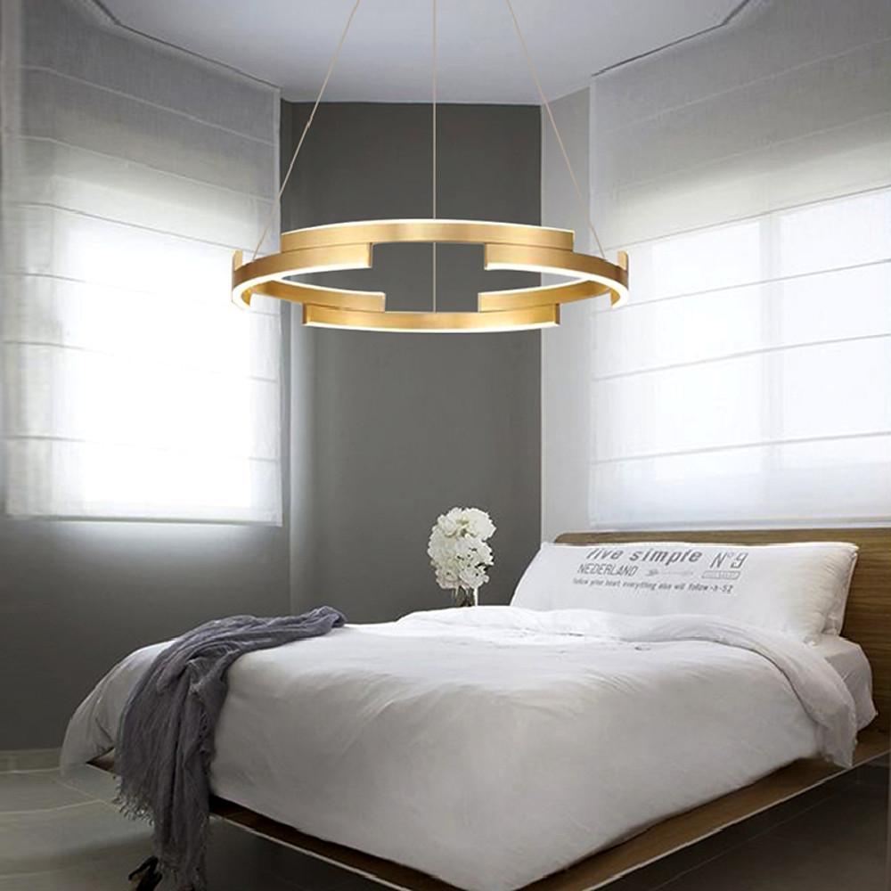 Modern Geometrical Circle Chandelier Pendant Light for Bedroom