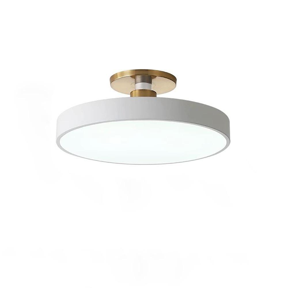 Thick Circular LED Flush Mount Ceiling Lights Modern Metal Light