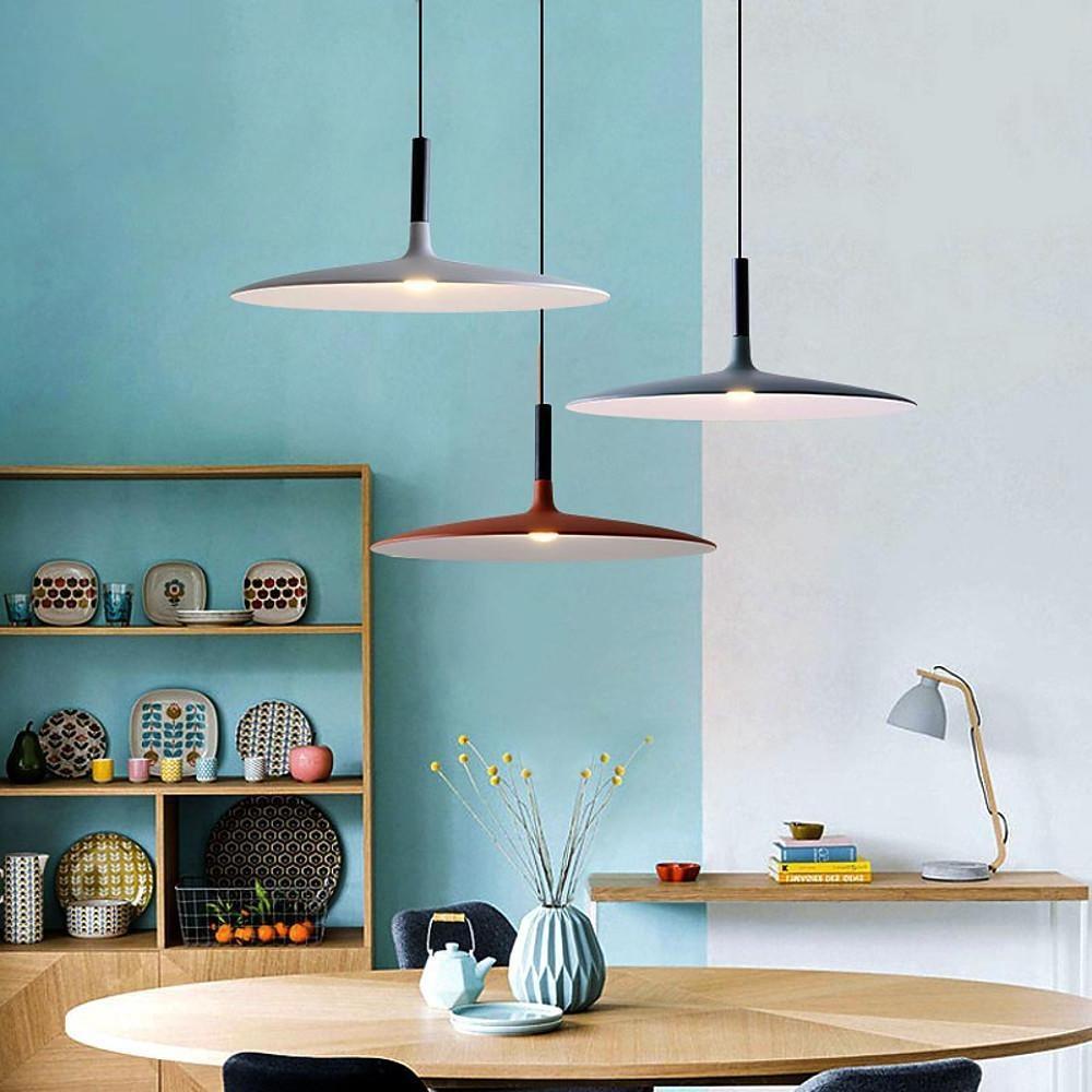 Flat Circular Design Industrial Pendant Lighting Modern Metal Kitchen Lighting Dining Room Lighting Ceiling Light