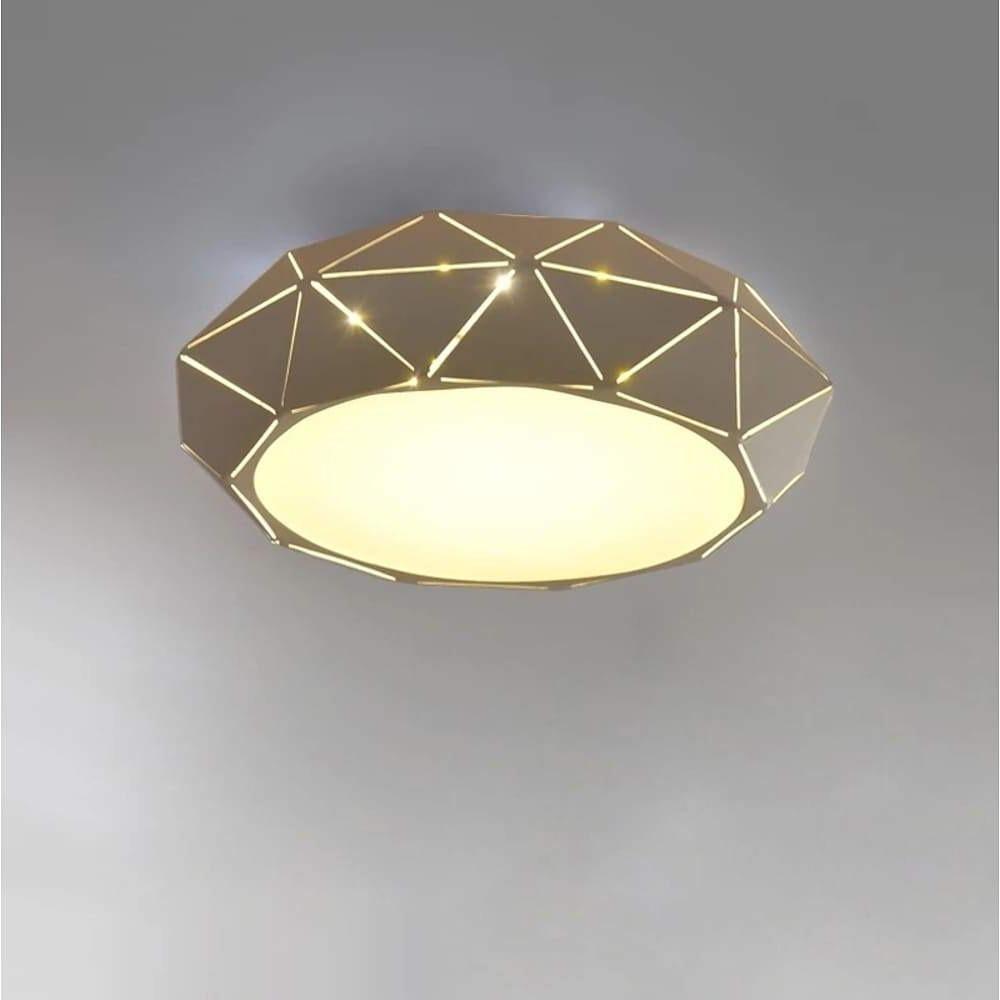 Geometric Drum Shaped LED Modern Flush Mount Lighting Ceiling Lights