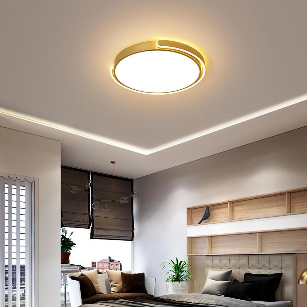 Rounded Flush Mount Ceiling Light Minimalist Acrylic LED Light