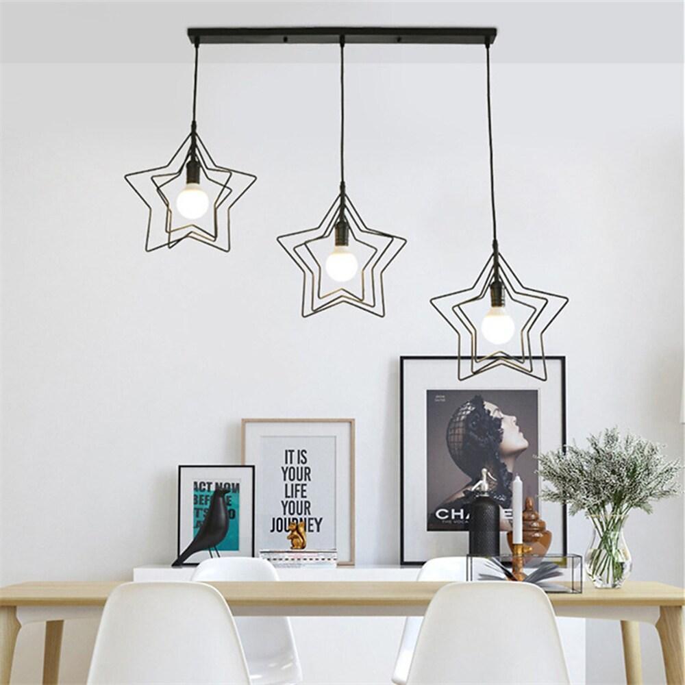 Multi Star Shaped Modern Pendant Lighting Metal Pendant Lighting