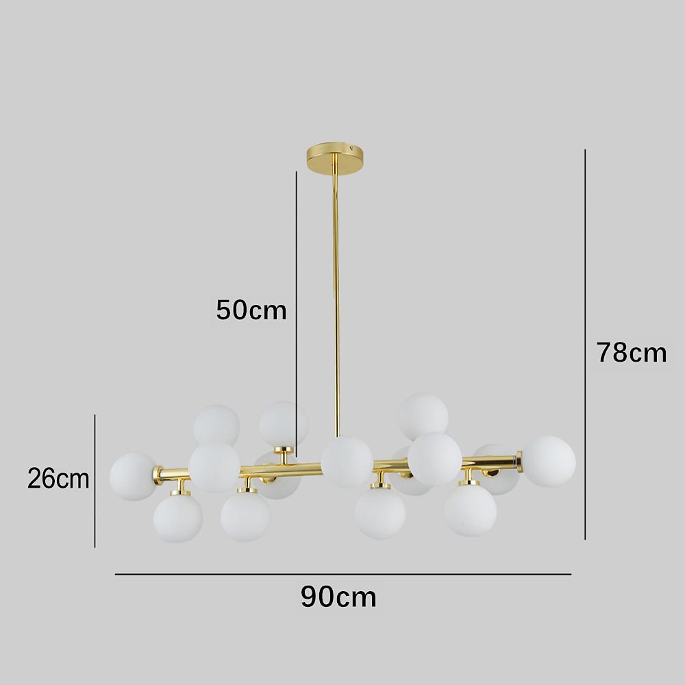 35'' LED 16 Bulbs Molecular Pendant Lighting Pendant Light Fixtures For Living Room