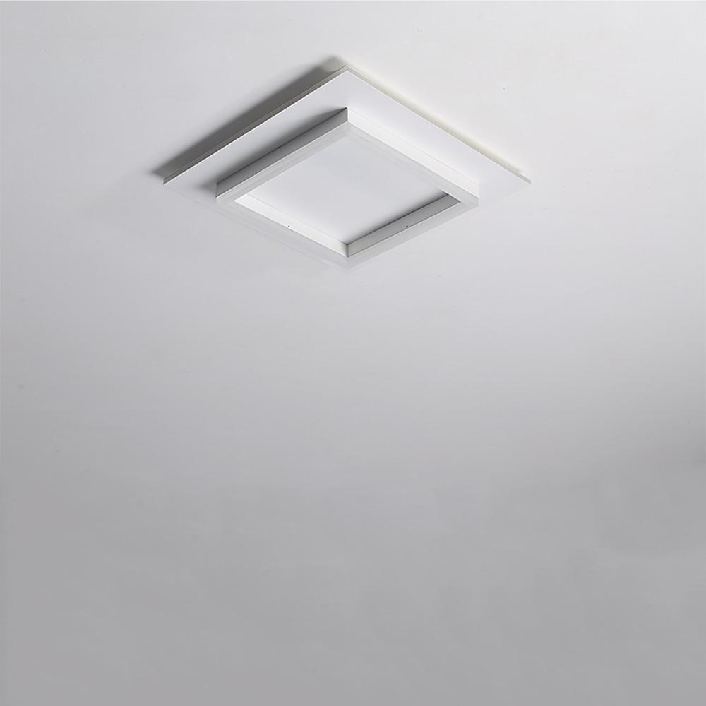 Two Square Shaped Modern LED Flush Mount Ceiling Light for Bedroom