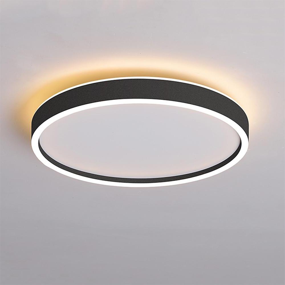 Circular Minimalist Metal Flush Mount Light Fixtures LED Living Room Ceiling Lights