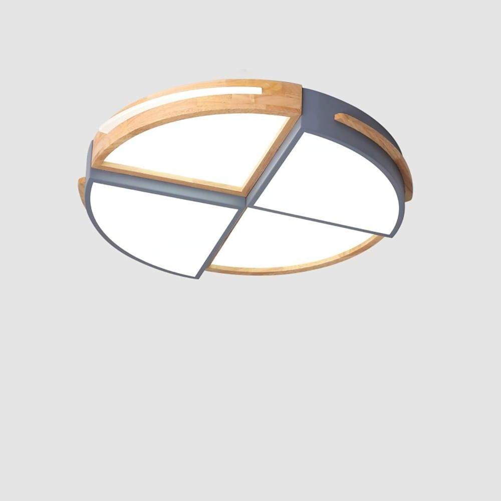 Geometric Quartered Circle Dimmable LED Modern Flush Mount Ceiling Lights