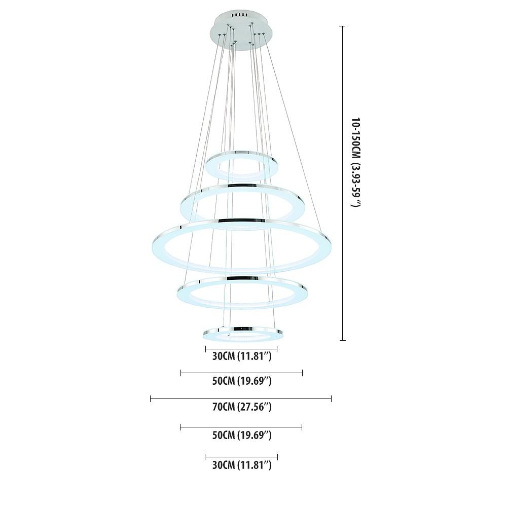 Adjustable Contemporary Chandelier Light Mid-century Chandeliers with 5 Tiered LED Lights