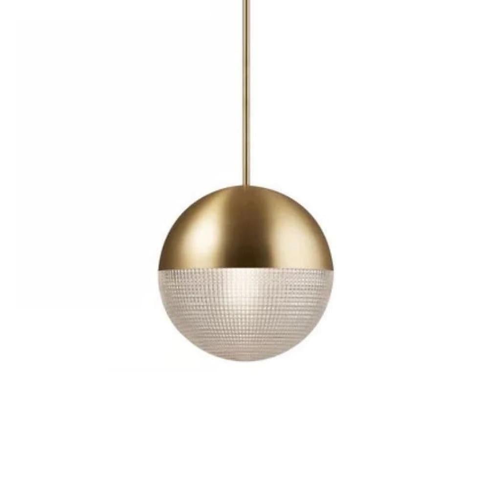 Round Ball Electroplated Glass Metal LED Nordic Pendant Lighting Island Light