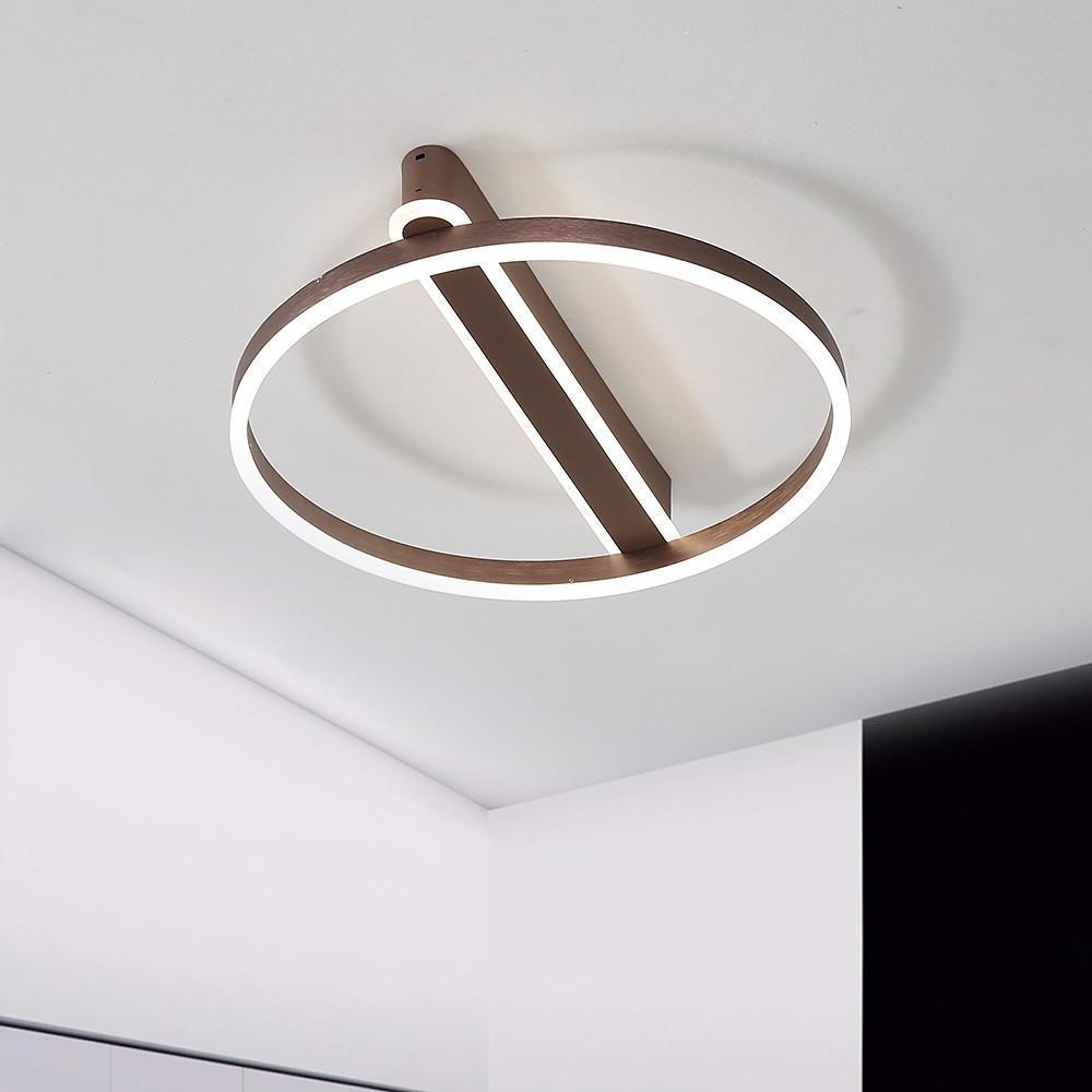 Circle Linear Dimmable LED Modern Ceiling Lights Flush Mount Lighting