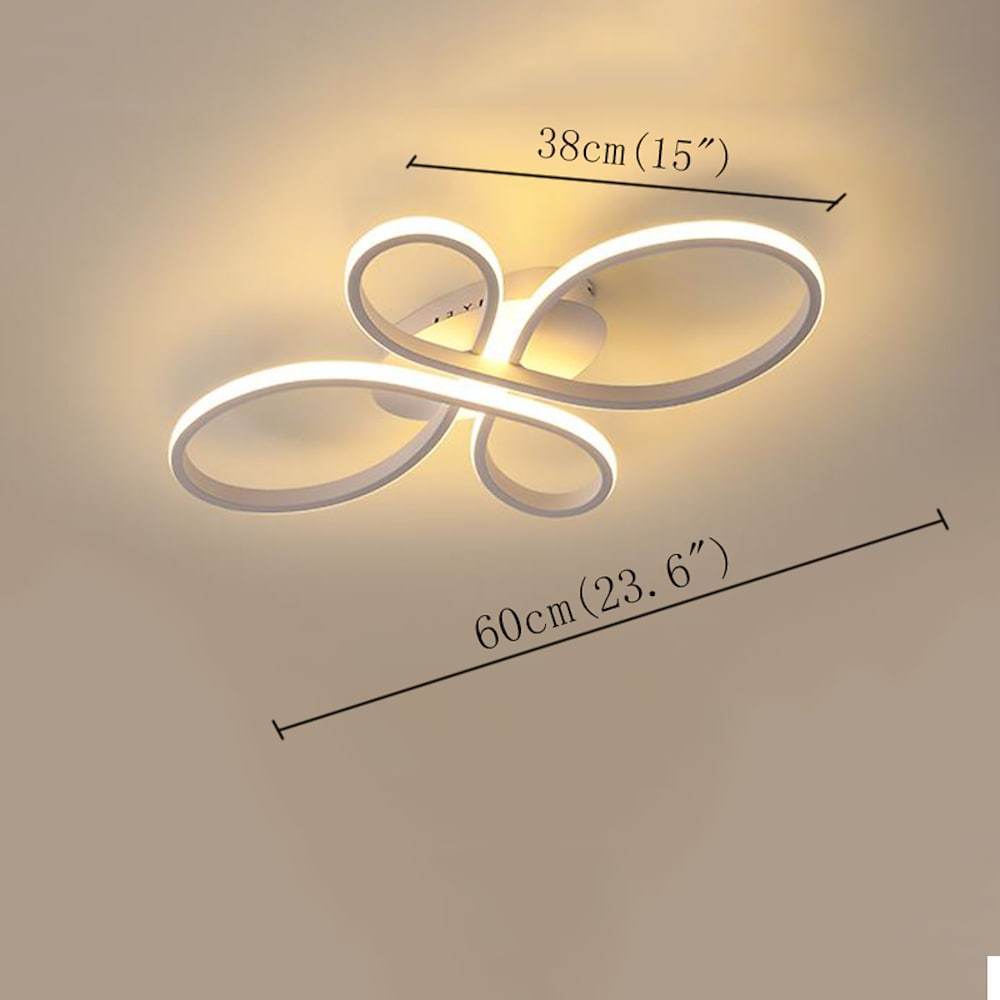 Intertwined Flower Shaped LED Modern Ceiling Light Flush Mount Lighting