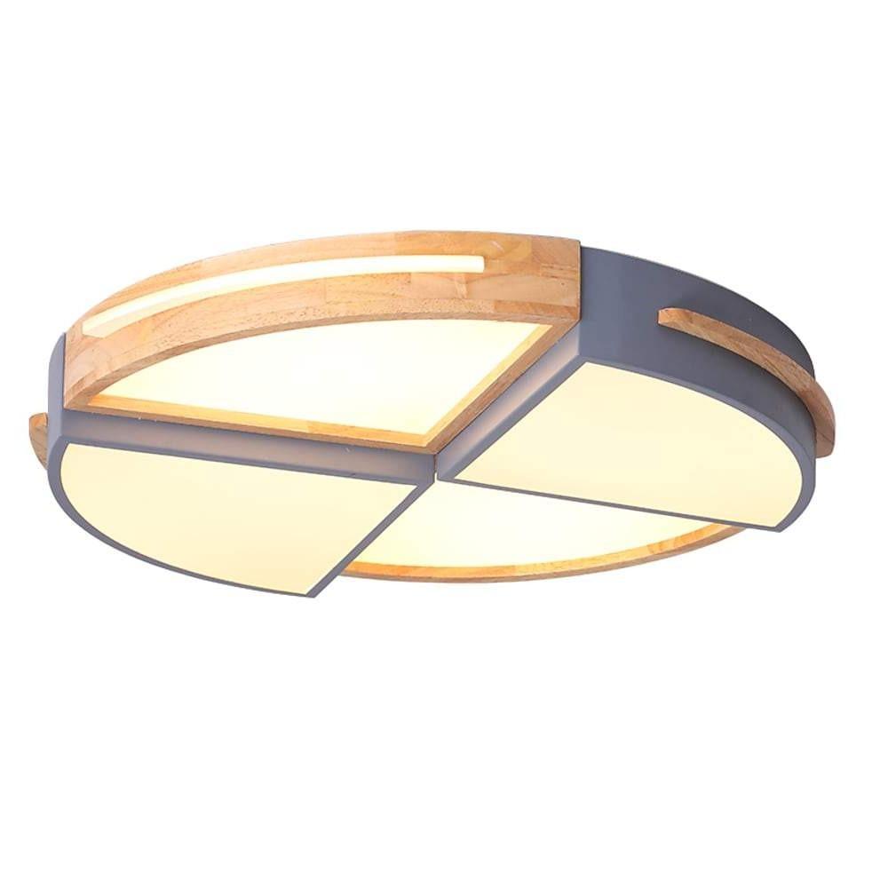 Geometric Quartered Circle Dimmable LED Modern Flush Mount Ceiling Lights