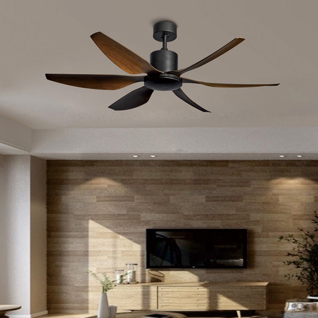 Frequency Conversion 66 Inch Silent Ceiling Fan Lamp 24W Dimming with Remote Control