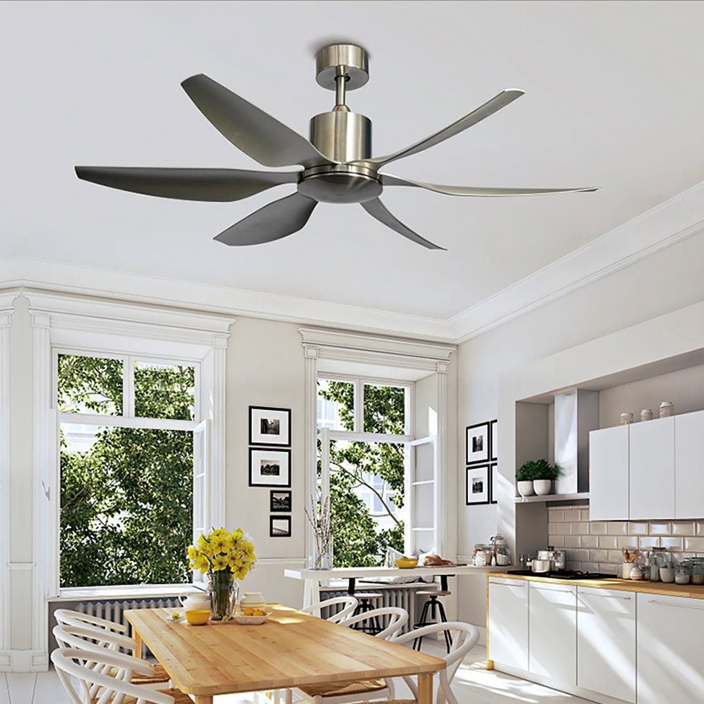 Frequency Conversion 66 Inch Silent Ceiling Fan Lamp 24W Dimming with Remote Control