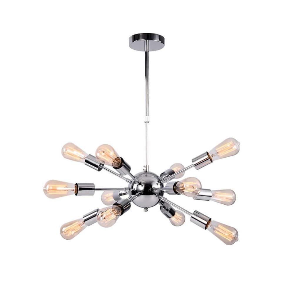 Modern Dining Room Chandeliers Kitchen Sputnik Chandelier with 12 Bulbs