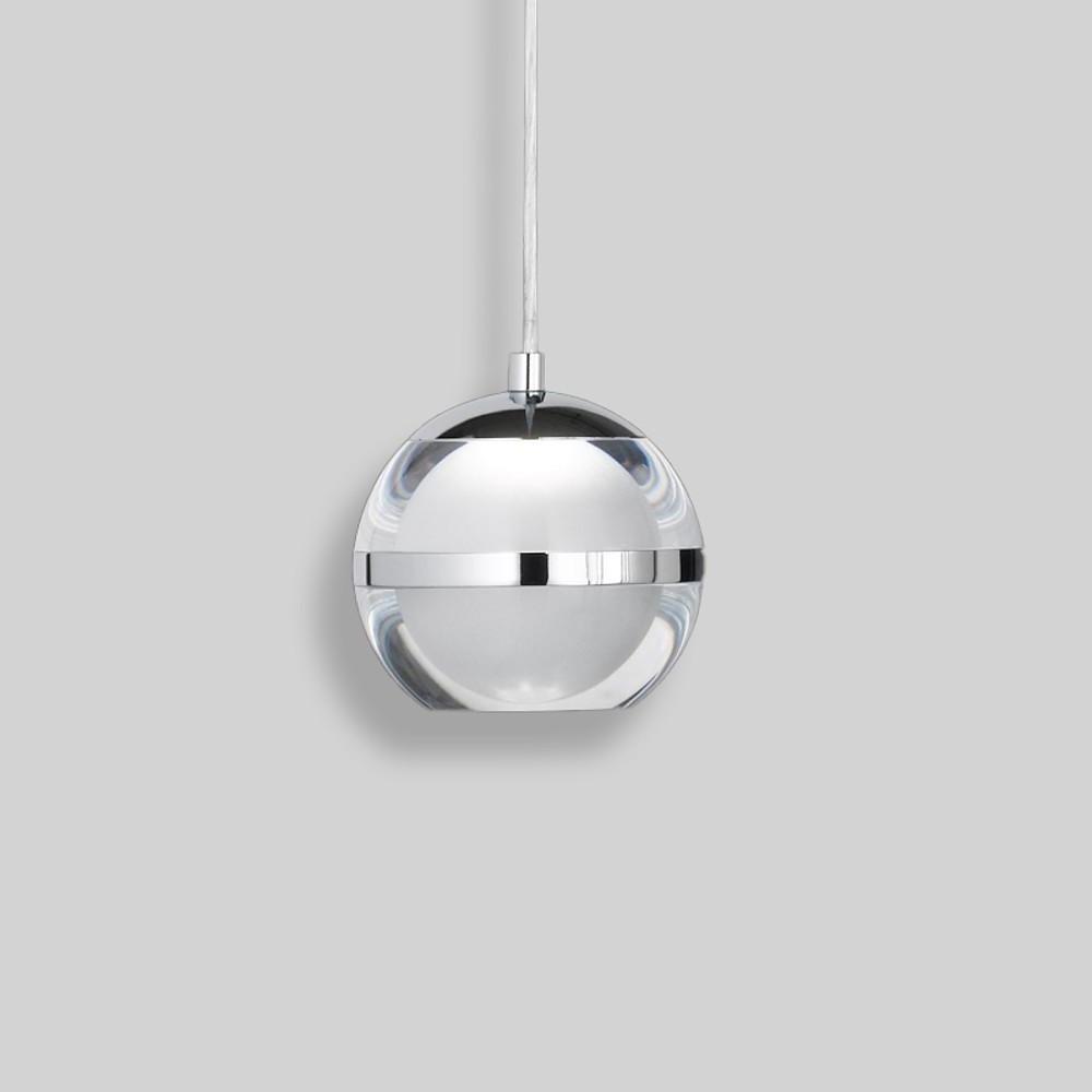 Spherical Acrylic Metal LED Modern Pendant Lights Kitchen Island Lighting