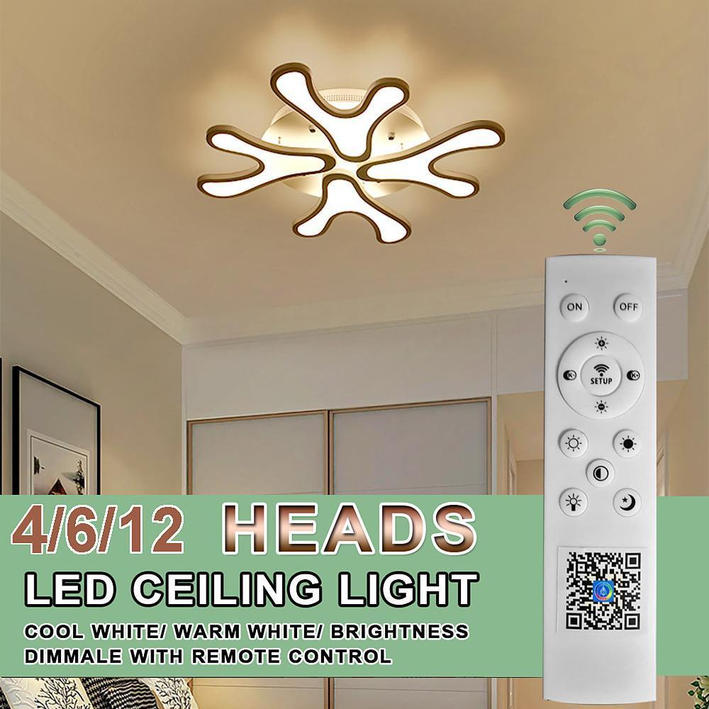 Creative Flower Dimmable LED Nordic Ceiling Lights Flush Mount Lighting