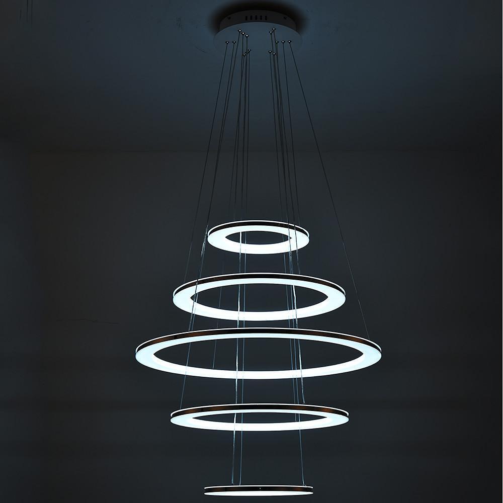 Adjustable Contemporary Chandelier Light Mid-century Chandeliers with 5 Tiered LED Lights