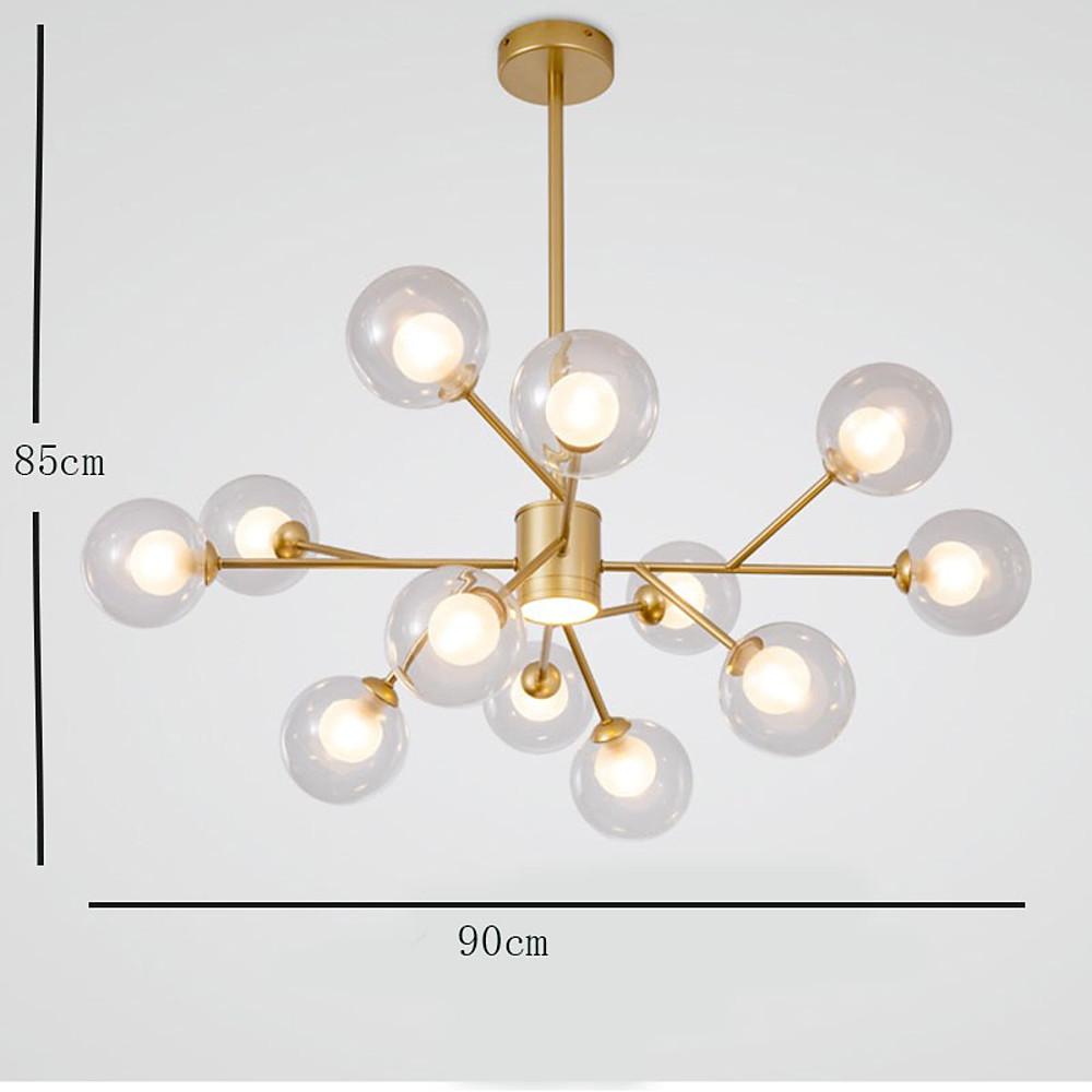 9 Lights Glass LED Modern Chandeliers Ceiling Lights Pendant Light