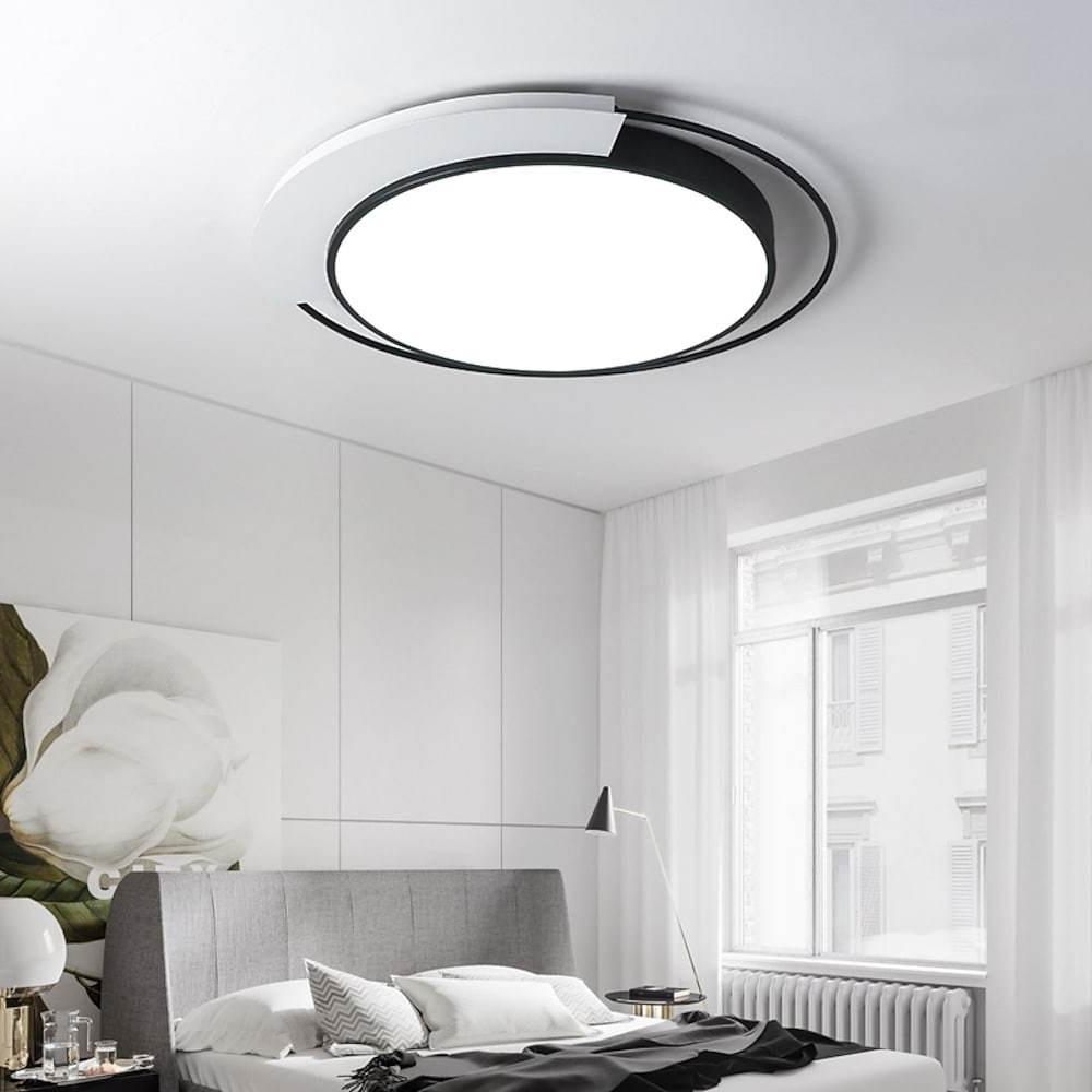 Modern Circular Flush Mount Ceiling Light Light 1 Light