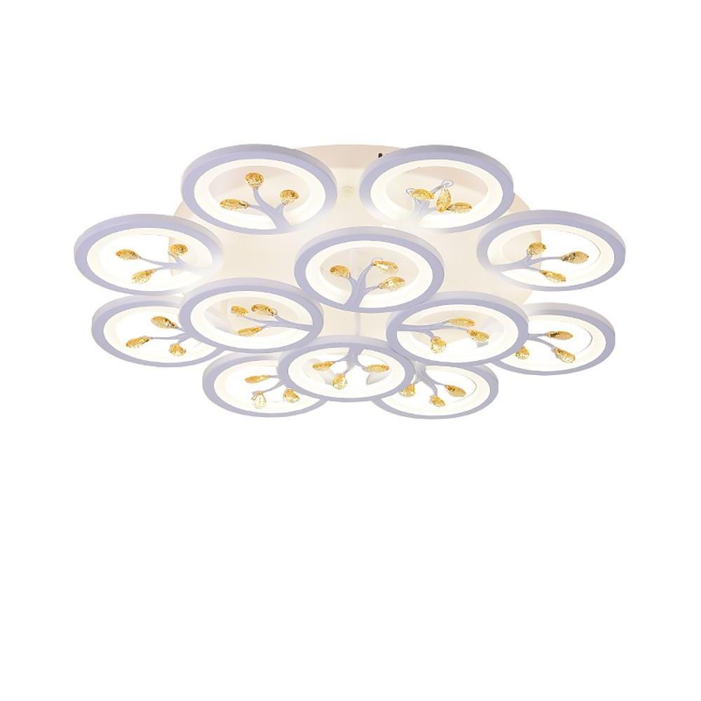 16 Lights Flower Dimmable LED White Nordic Ceiling Lights Flush Mount Lighting