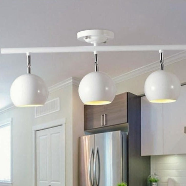 3-Light Bowled Metal Semi Flush Mount Ceiling Light �C Modern & Bright