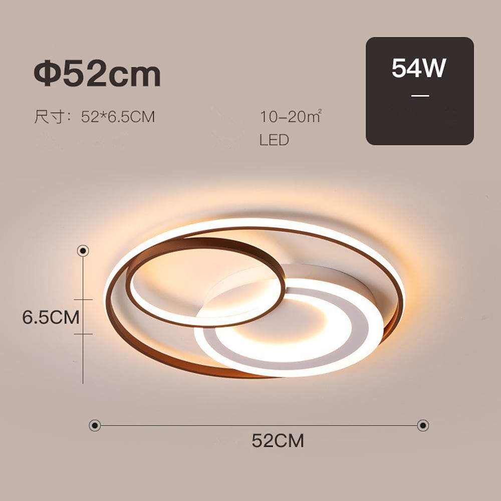 3 Rings Dimmable LED Modern Ceiling Lights Flush Mount Lighting Ceiling Lamp