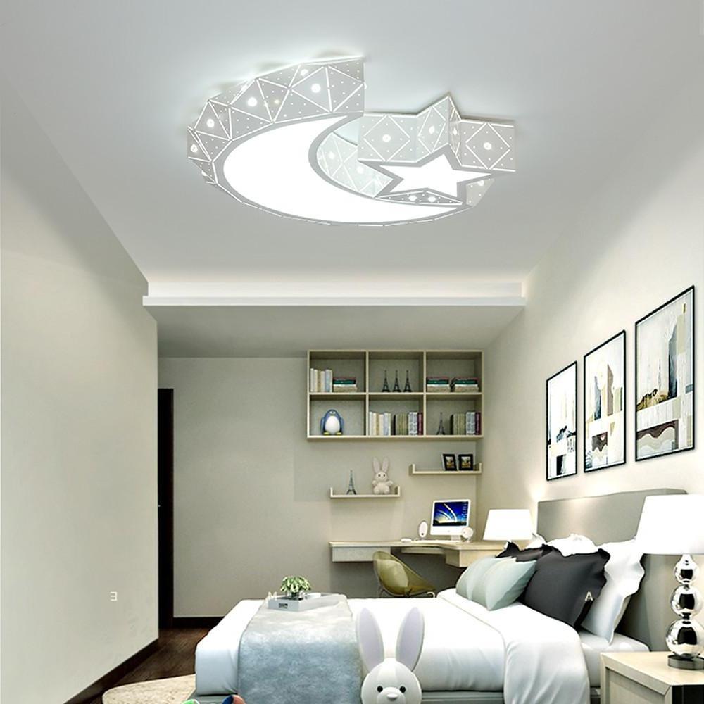 Moon Star Shaped LED Modern Ceiling Lights Flush Mount Lighting Hanging Lamp