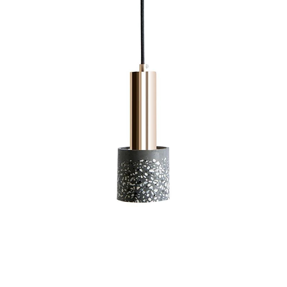 Cylinder Concrete LED Electroplated Nordic Pendant Light Island Lights