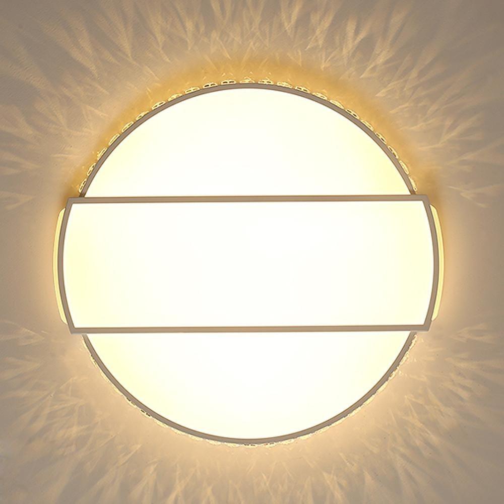 Circle Rectangular Flush Mount Light Fixtures Single LED Ambient Light