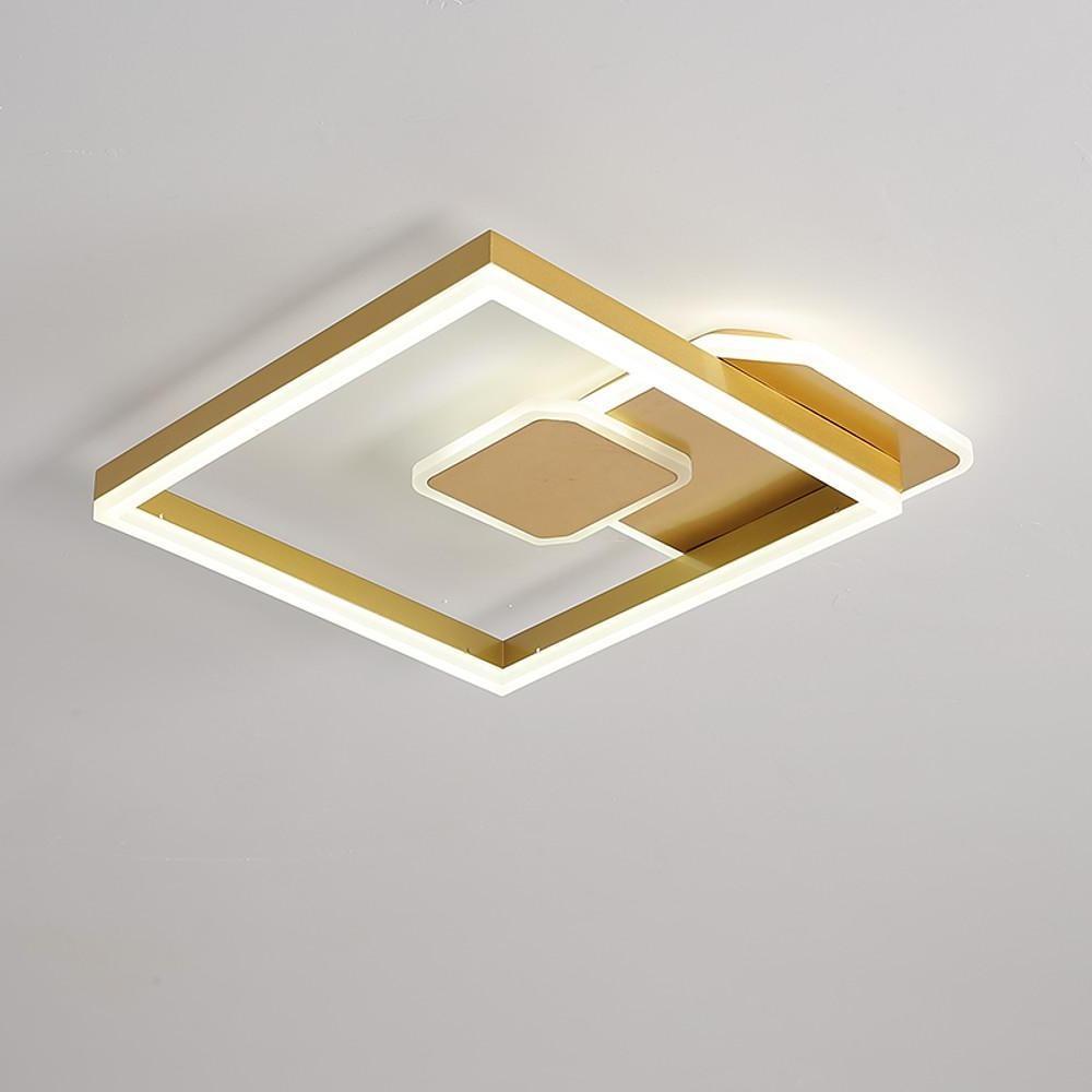 Abstract Square Dimmable LED Modern Flush Mount Lighting Ceiling Lights