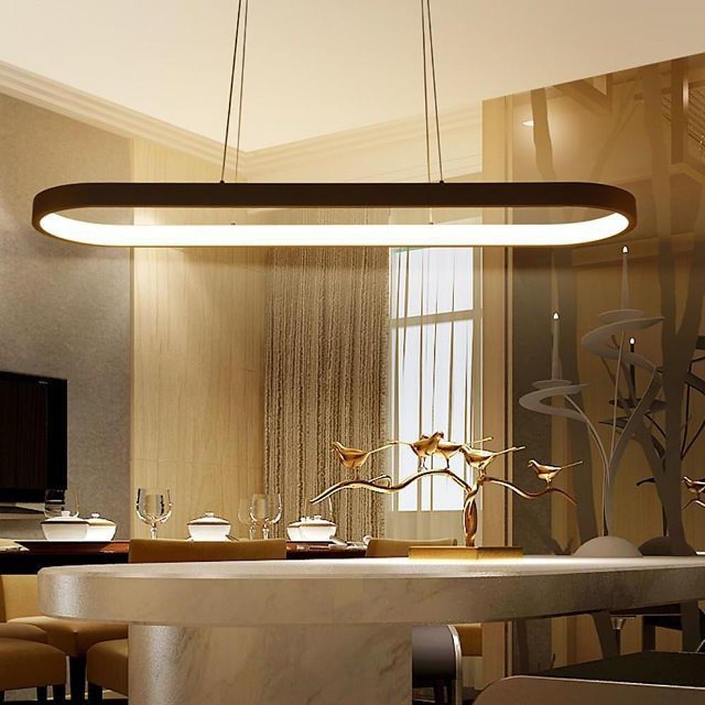 Rounded Rectangle Pendant Lights for Kitchen Acrylic Pendant Lighting