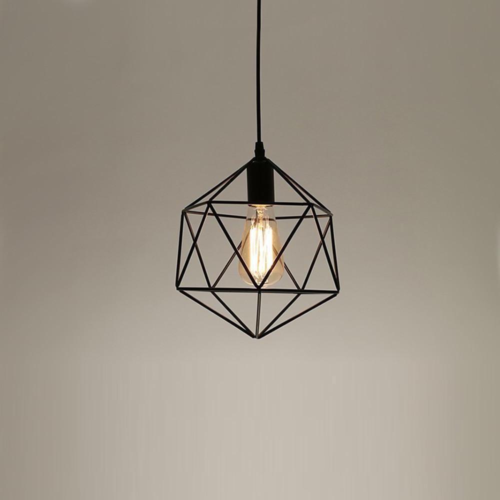 Geometric Cage LED Industrial Modern Ceiling Light Flush Mount Lighting