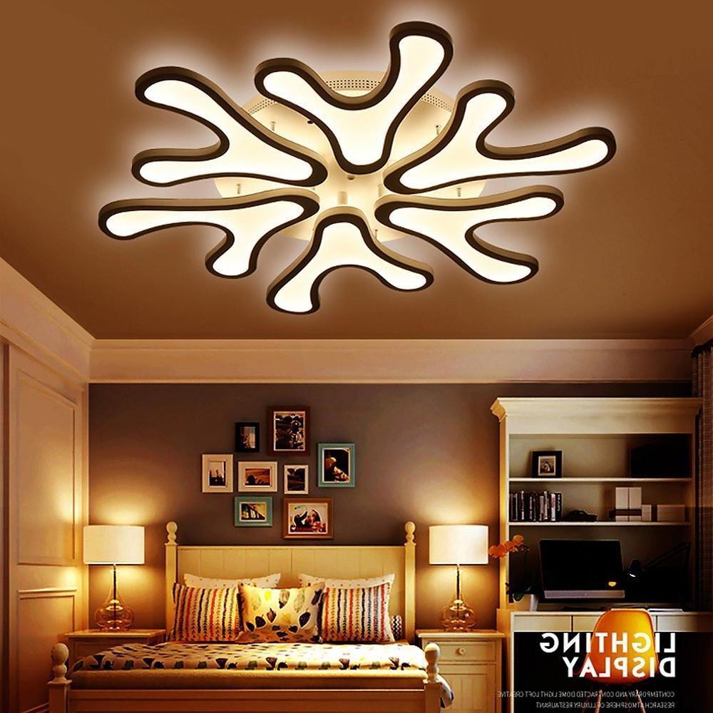 Creative Flower Dimmable LED Nordic Ceiling Lights Flush Mount Lighting