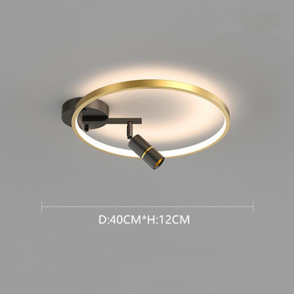 LED Circle Spotlight Modernist Single Dimmable Flush Mount Ceiling Light for Bedroom