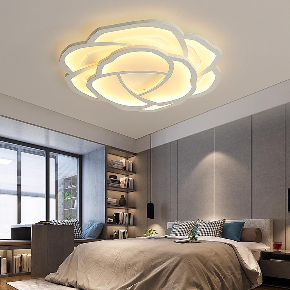 Flower Shapes Dimmable LED Modern Ceiling Lights Flush Mount Lighting