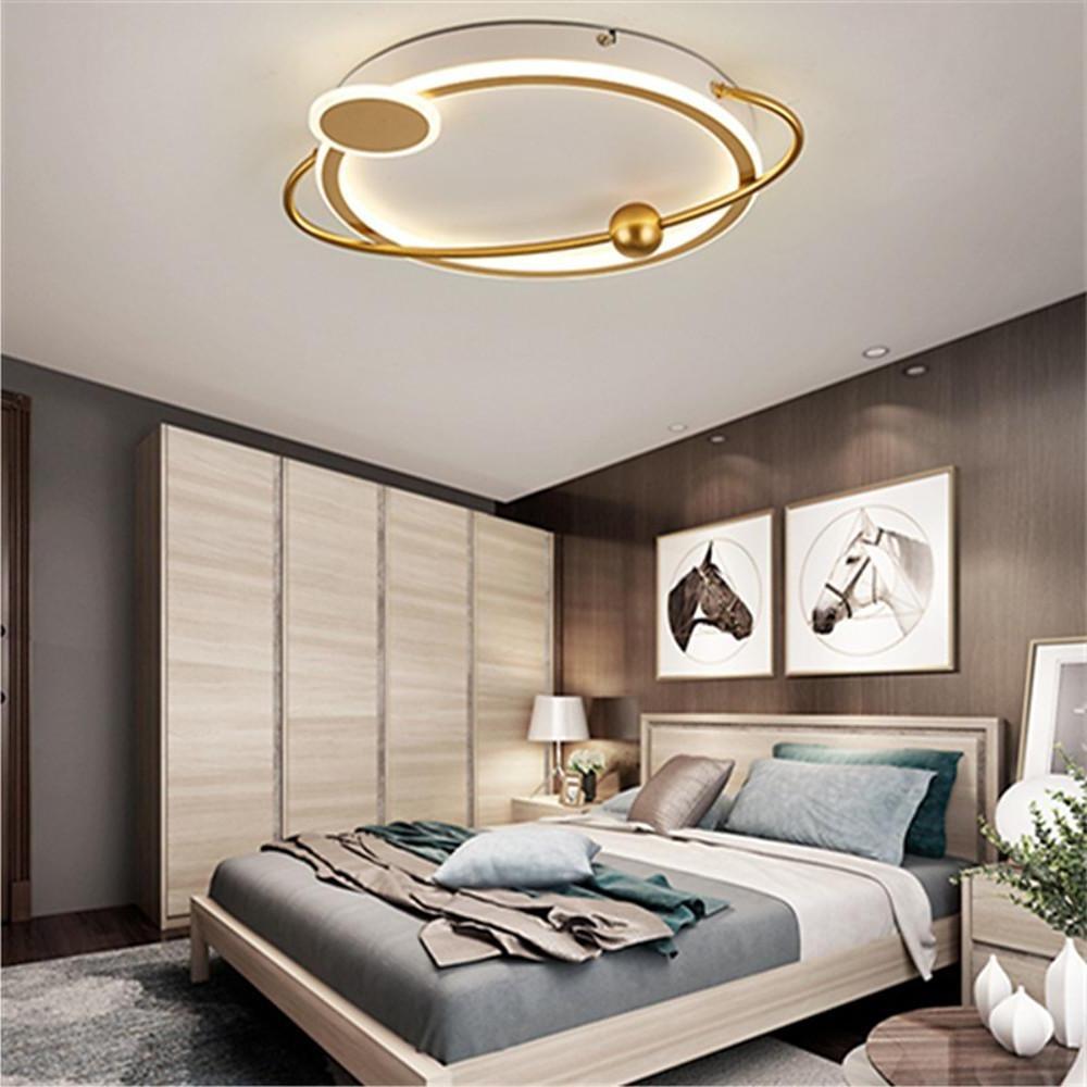 Oval Shaped Bedroom Flush Mount Lighting Unique LED Ceiling Lights