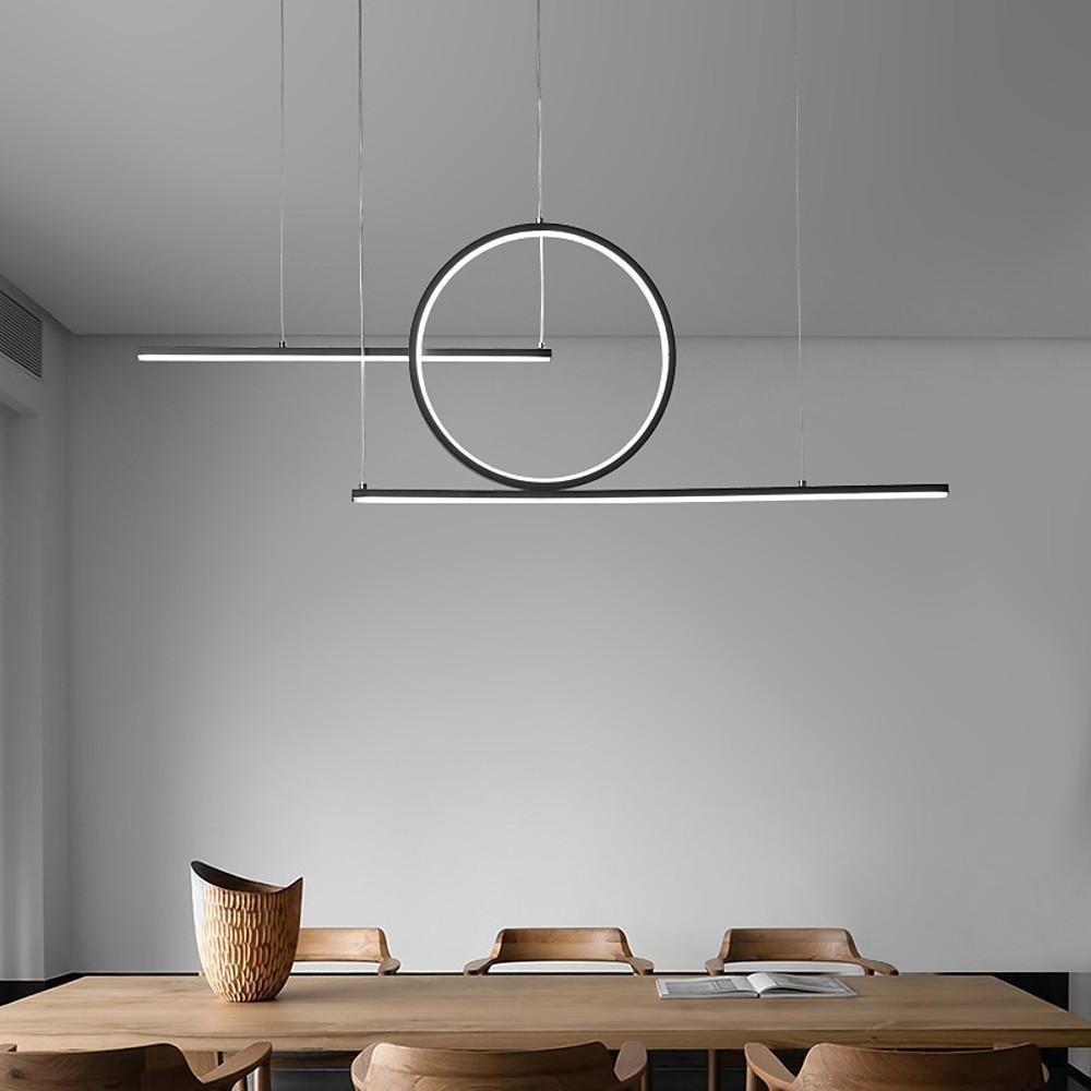 Circle Linear Design LED Modern Chandelier Hanging Ceiling Lights