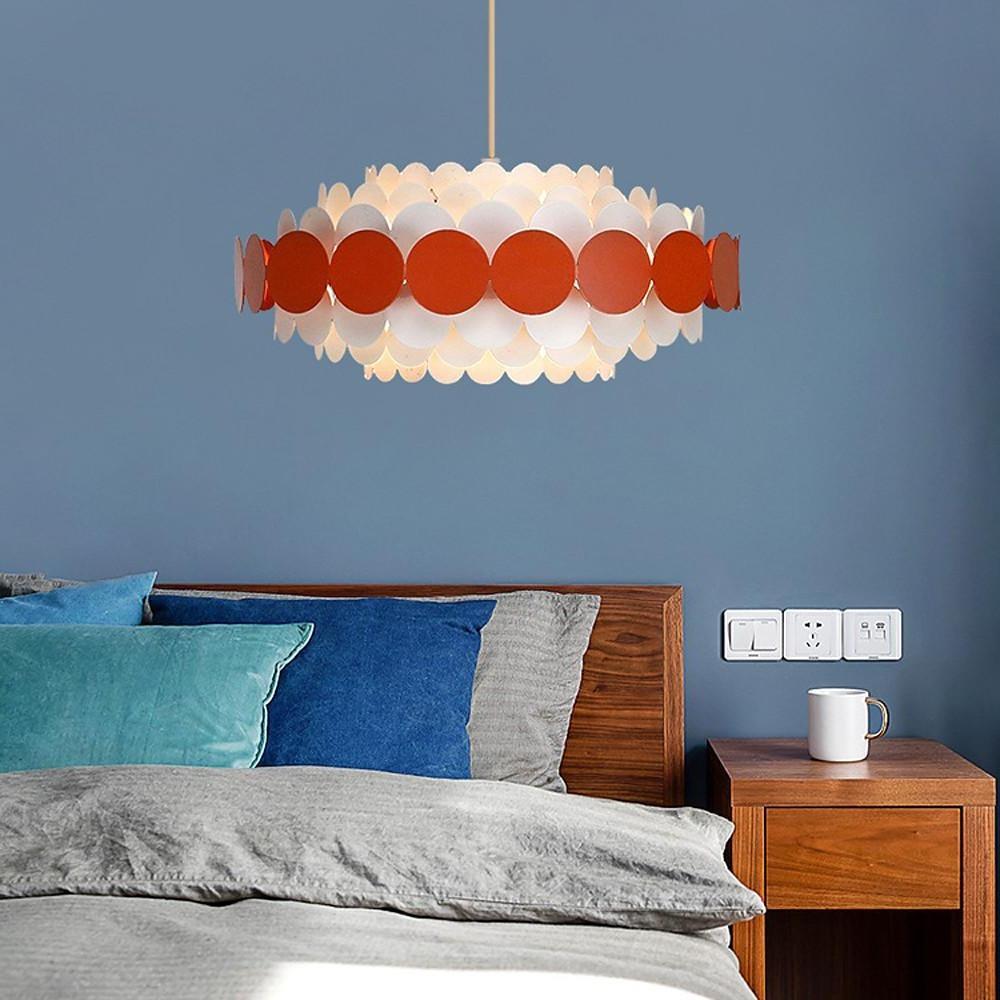 Circles Frills Blue Pendant Light Metal Stylish Living Room Ceiling Light