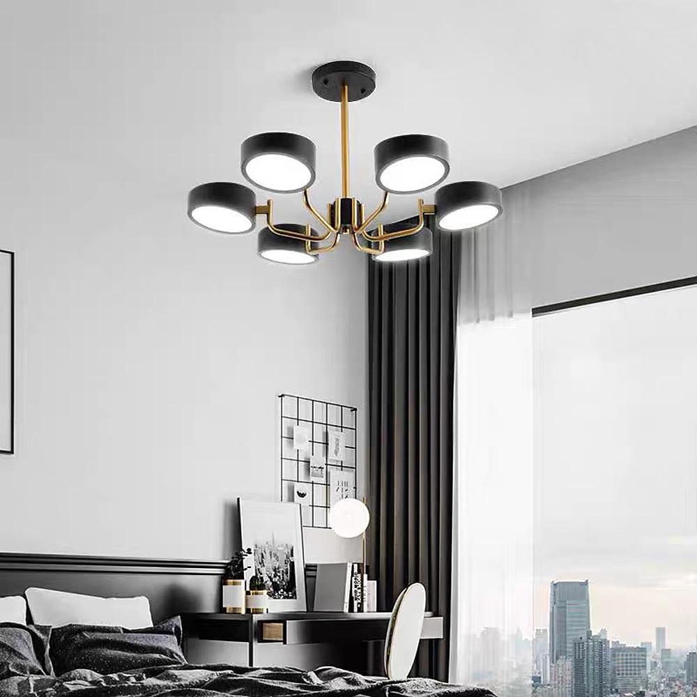 6 Light Modernist LED Flush Mount Ceiling Light for Bedroom