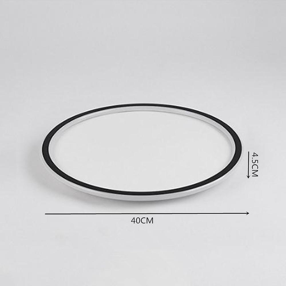 Circular Flush Mount Ceiling Light Minimalist Acrylic Metal Silica Gel LED Light