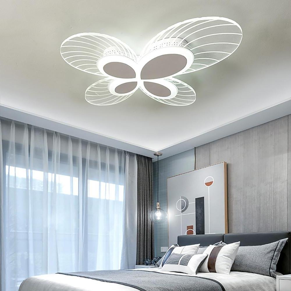 Butterflies Shaped Dimmable LED Nordic Flush Mount Lighting Ceiling Light