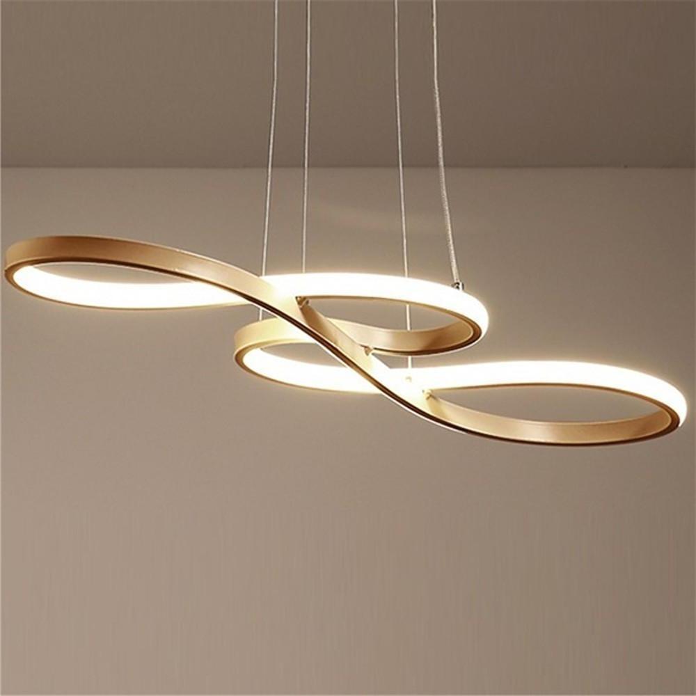 Sputnik Wave Design Semi Flush Chandeliers Metal Silica Gel Ceiling Lights