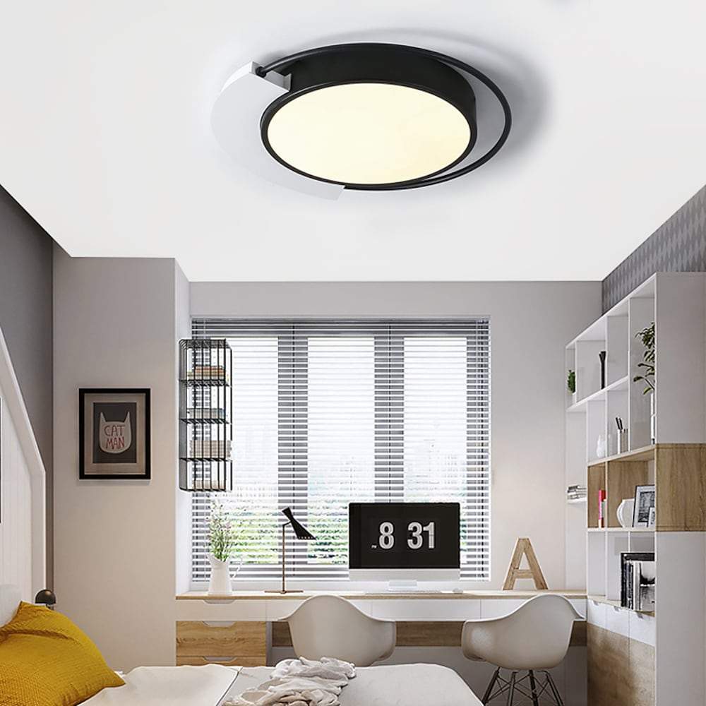 Modern Circular Flush Mount Ceiling Light Light 1 Light