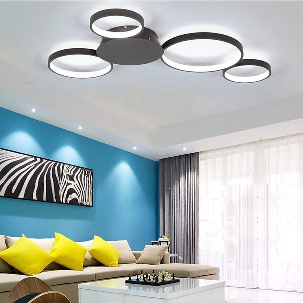 Multi Circle Flush Mount Ceiling Light Modern LED Light