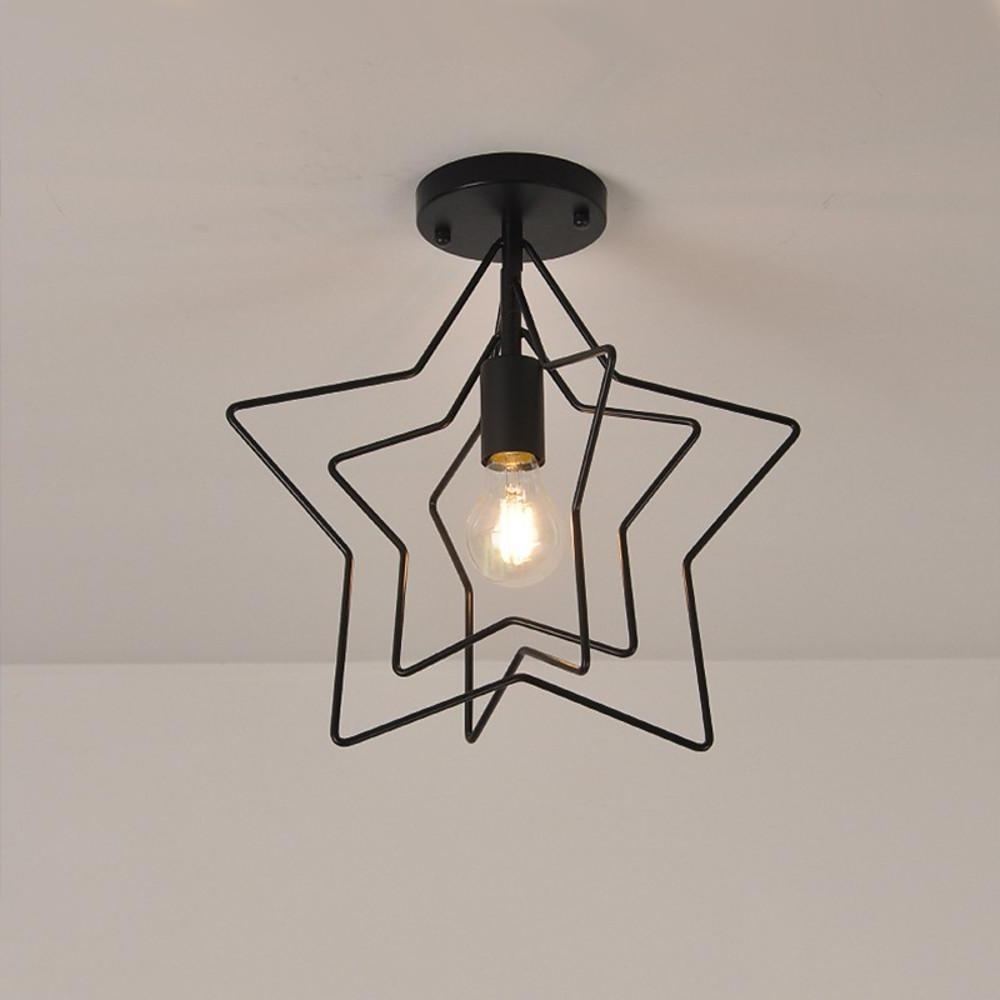 Multiple Metal Star LED Modern Pendant Lighting Hanging Ceiling Lights