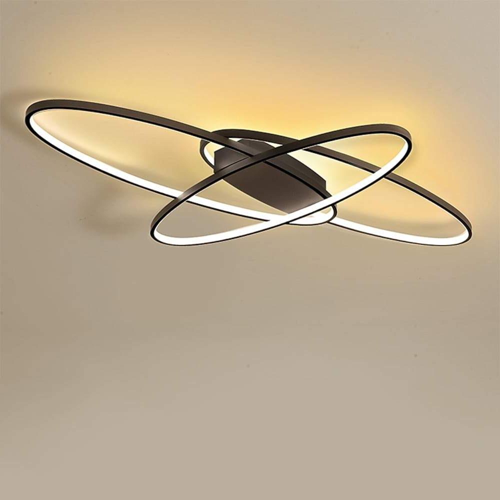 Overlapping Oval LED Modern Ceiling Light Flush Mount Lighting Ceiling Lamp