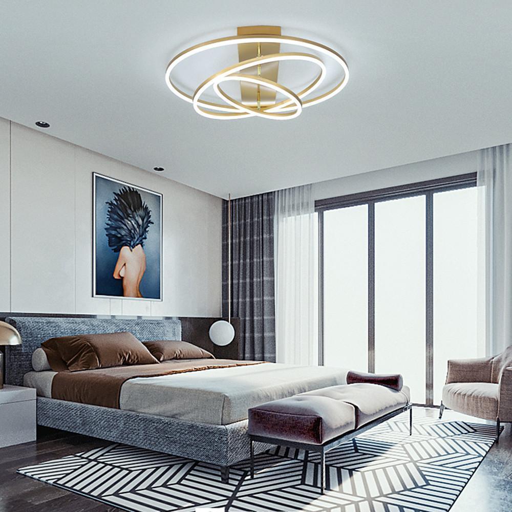 3 Circle Arbitrary Acrylic LED Flush Mount Ceiling Light for Living Room