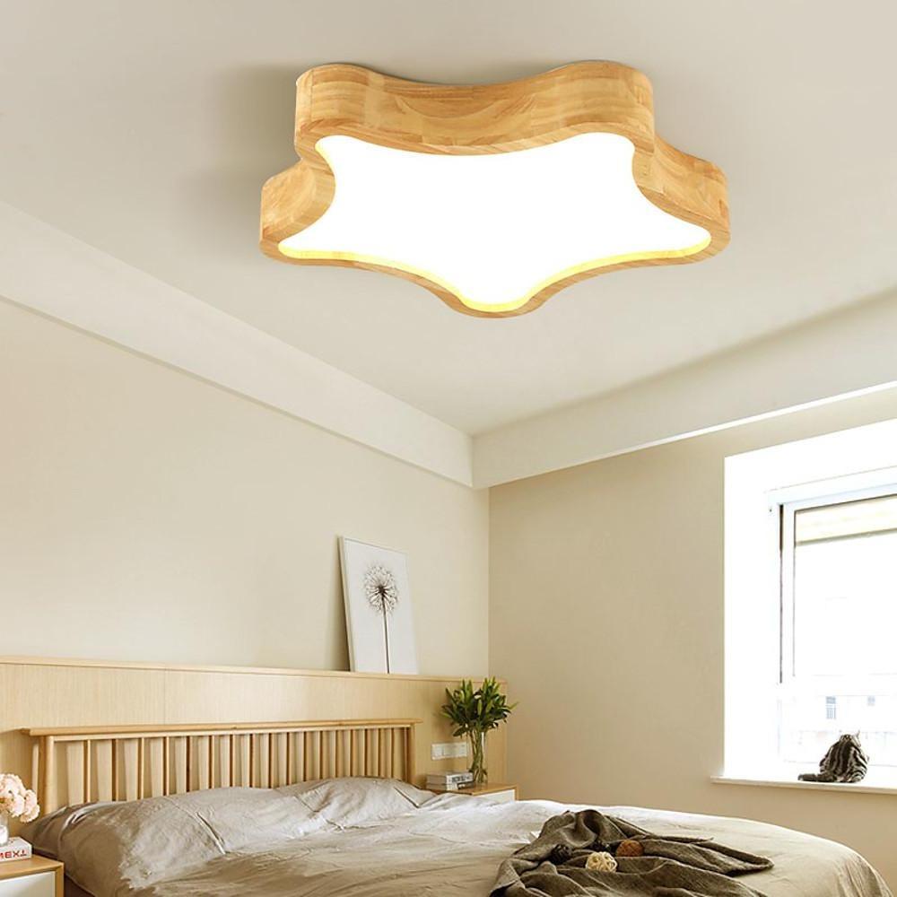 Novelty Rounded Star Flush Mount Light LED Baby Kids Bedroom Ceiling Lights