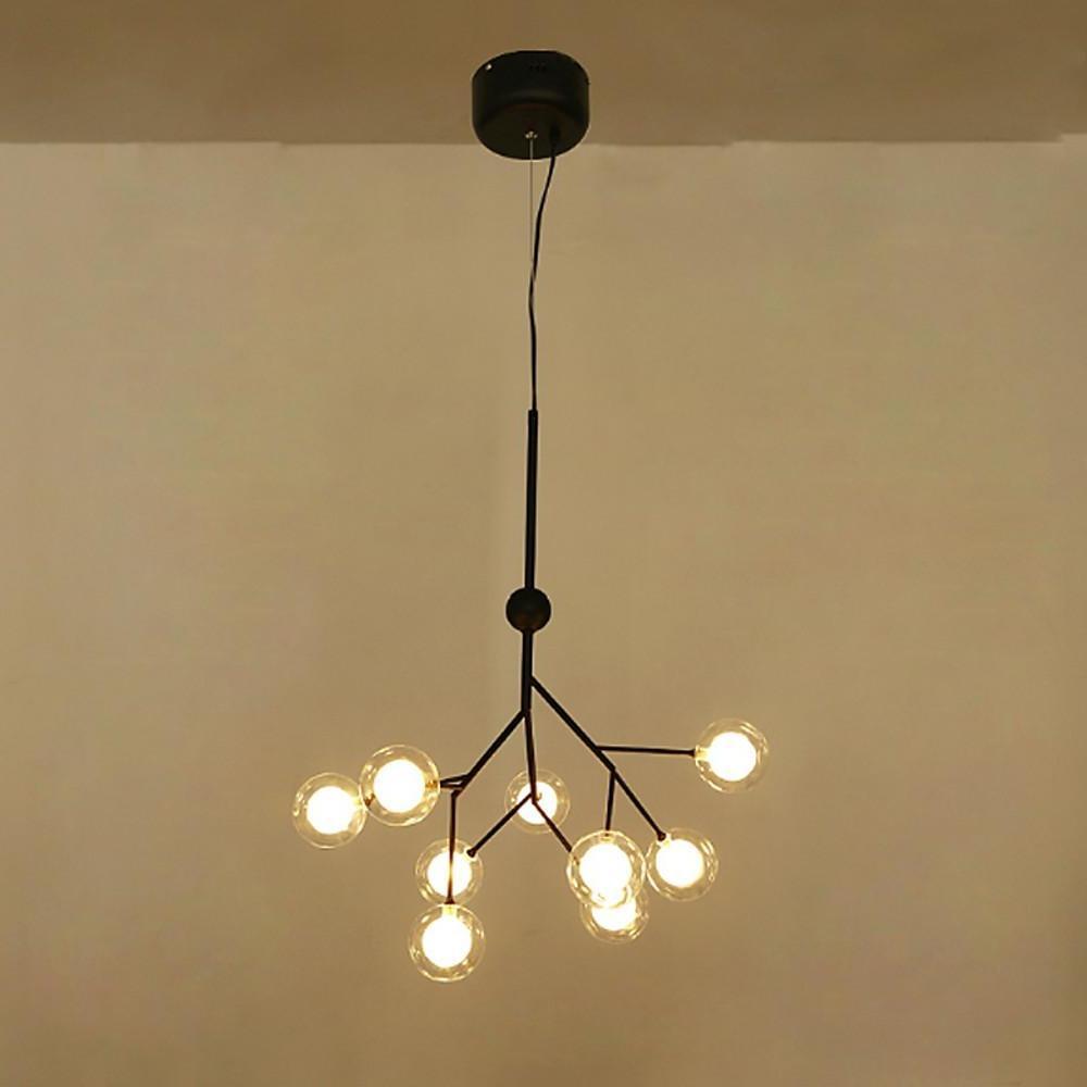 Nordic Style Sputnik Cluster Design Chandeliers Metal Kitchen Lighting Dining Room Lighting Ceiling Light 9 Bulbs