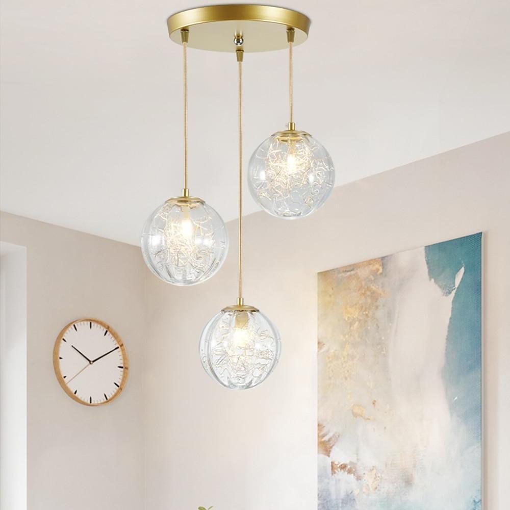 Nordic Artistic Glass Pendant Lighting Globe Pendant Lighting